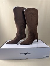 Guess Women's Palisa Wide Calf Boot, Dark Brown 201, 9