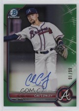 2022 Bowman Chrome Prospect Green Refractor 91/99 Cal Conley #CPA-CC Auto rp9