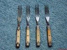 (4) Civil War Era Bone Handle Forks