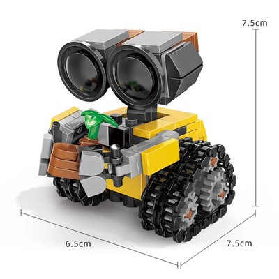 Classic Movie 200+ Stck. Mini Roboter Wall-e MOC Bausteine Modell Zum Selbermachen Steine Kit