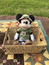 Disney Parks Exclusive Mickey Mouse Animal Kingdom Safari Plush Stuffed Toy