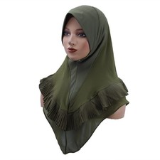 Women Muslim Hijab Amira Turban Scarf Head Cover Shawls Islamic Headscarf Arab