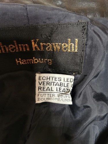 Leder Hose Motorrad Hose echt Leder Größe 94 original 80er Jahre Wilh. Krawehl - Bild 6 von 11