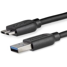 Image of Startech 2M 6Ft Slim Superspeed Usb 3.0 5Gbps A To Micro B Cable M/M Flexible Ca