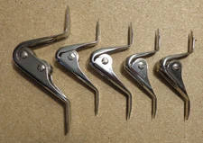 New Set of 5 Aftco Big Foot Super Heavy Duty Roller Fishing Rod Boat Guides SHD