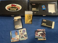 1991 Stadium Club Charter Member Box Set - Ryan Medallion, Keychain, 50 Card Set