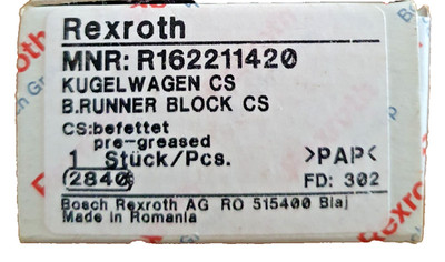 Bosch Rexroth Kugelwagen R162211420 ball runner block CS