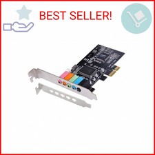 Optimal Shop PCIe Sound Card for PC Windows,5.1 Internal Sound Card with Low Pro