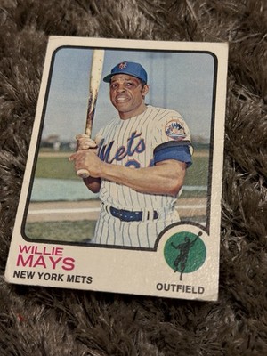 1973 Topps Willie Mays #305 Vintage Ex/VG New York Mets MLB Card  