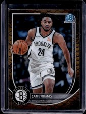 2025-26 Bowman Cam Thomas Chrome Reptilian Refractor #BCV-59 Nets