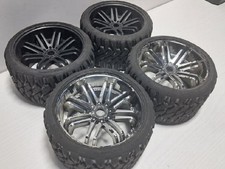 Rc Wheels And Tires 17mm Hex Large Erevo 2.0 Etc Read*