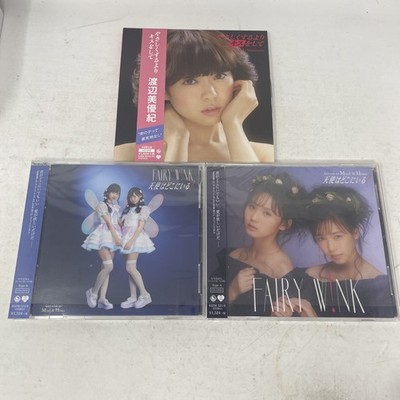 AKB48 Watanabe Miyuki Yasashiku Suru Yori Kiss wo Shite + Fairy Wink CD Lot