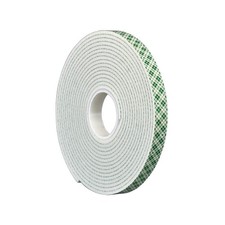 3M 4016 Double Sided Foam Tape,5 yd L,1/2" W 15C149