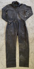 Dickies Long Sleeve Coveralls Men Medium Black Temp IQ Cooling 58.5 Long