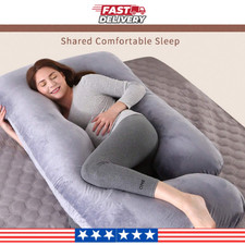 G-Shaped Pregnancy Pillow Full Body Maternity Sleep Support Cushion