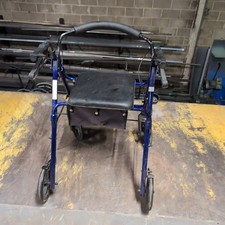 Days lightweight rollator mobility walker 4 wheeled walking aid - Medium -Blue
