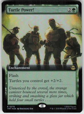 #ad GGC 10 Foil Turtle Power Extended Art 0275 Teenage Mutant Ninja Turtles NM $2.39
