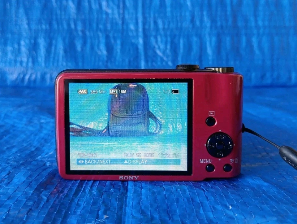 Sony Cyber-Shot DSC-H70 16.1MP 10x Optical Zoom RED Digital Camera - US Seller - Image 4 of 4