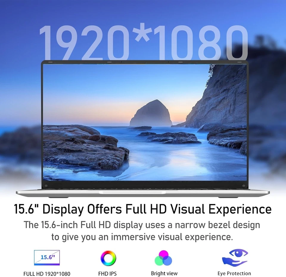 Txxren Laptop 15.6 inch, Celeron N4000 Processor 8GB LPDDR4 RAM 256GB SSD - Image 3 of 4