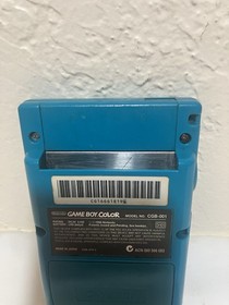 Gameboy Color Console Teal Nintendo GBC Tested & Working CGB-001 Fast Shipping!