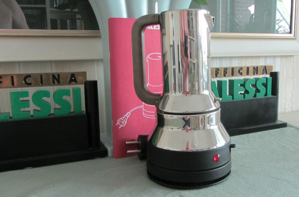 Alessi, RS07, elektrischer Espressokocher Design Richard Sapper, nicht im Handel - Bild 2 von 4