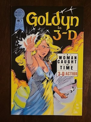 Goldyn In 3-D  #1 (1986) Blackthorne Comic w/Glasses