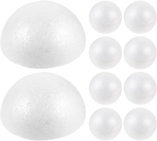 20Pcs Floral Foam Half Sphere, 4 Inch Styro Foam Balls for Artificial Flowers, W
