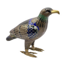 ARTE ORIENTALE UCCELLO AQUILA IN CLOISONNE'