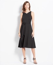 Ann Taylor - Size 0 Black Ponte Cut Out Back Dress $129.00  (H) NWT
