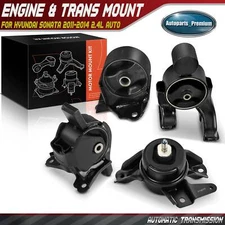 4x Engine Motor & Transmission Mount for Hyundai Sonata 2011-2014 2.4L Automatic