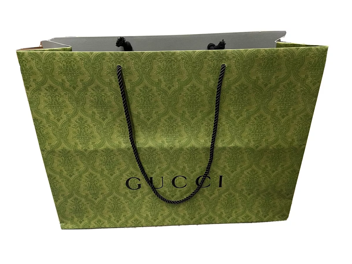 Gucci, Bags, Gucci Paper Shopping Bag Bundle Set Of Two Holiday Wrapping