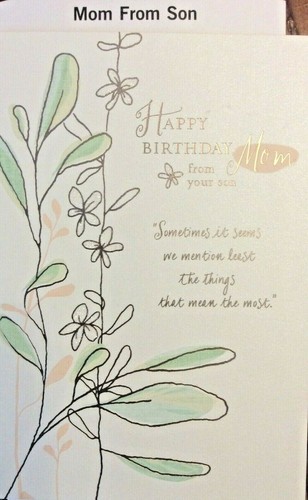 Biglietti Compleanno MAMMA da Tuo Figlio Punzone 13 SCELTE 36B - Foto 27 di 44