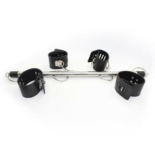 Kit costrittivo sadomaso mani manette sex toy barra sexy BONDAGE FETISH sesso - Foto 4 di 4