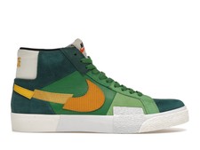 nike sb zoom blazer mid premium aloe verde & gold