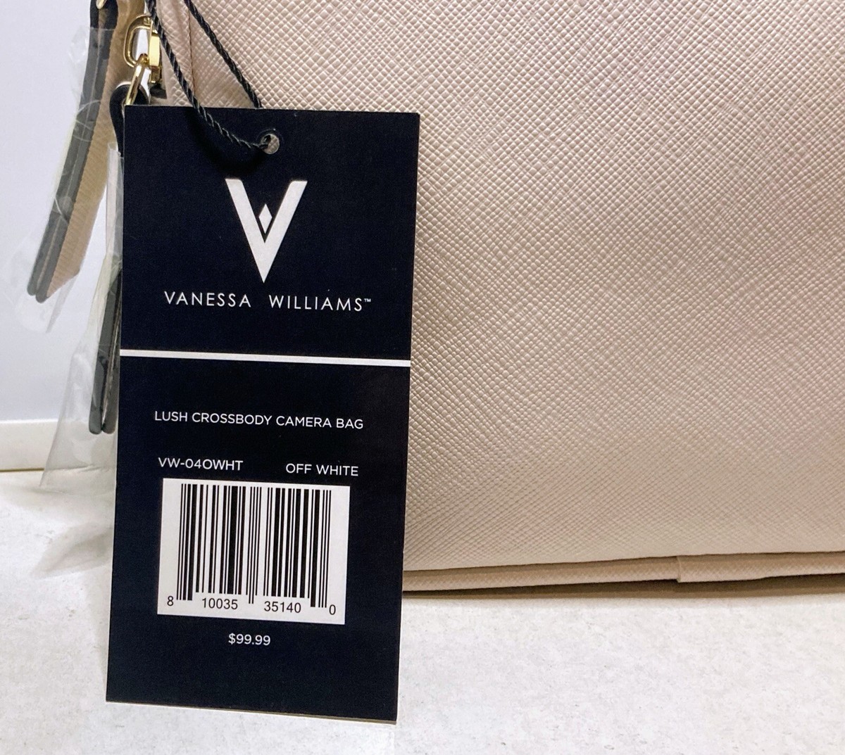 わんここあ Vanessa Williams Lush Collection Crossbody off White W/ Dust