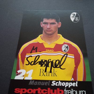 MANUEL SCHOPPEL SC FREIBURG signiert 10 x 15 Autogrammkarte !