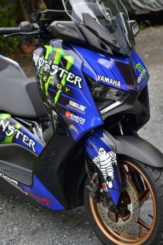 Graphics Decal Kit Wrap Compatible with YAMAHA X-MAX 2022 - 2023 V.2 MONSTER - Picture 6 of 11