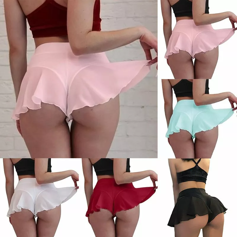 Sexy Women's Mini Skirt Shorts Sports Tennis Ballet Dance Gym Short Skirts  Dress