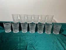 Lot of 13 Imperial Glass Ohio Cape Cod Iced Tea Vintage Etched Glass Tumblers