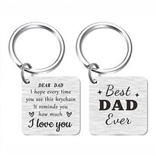 Dad Fathers Day Keychain Gifts - Gifts, I Love My Dad Gift Best Dad Ever