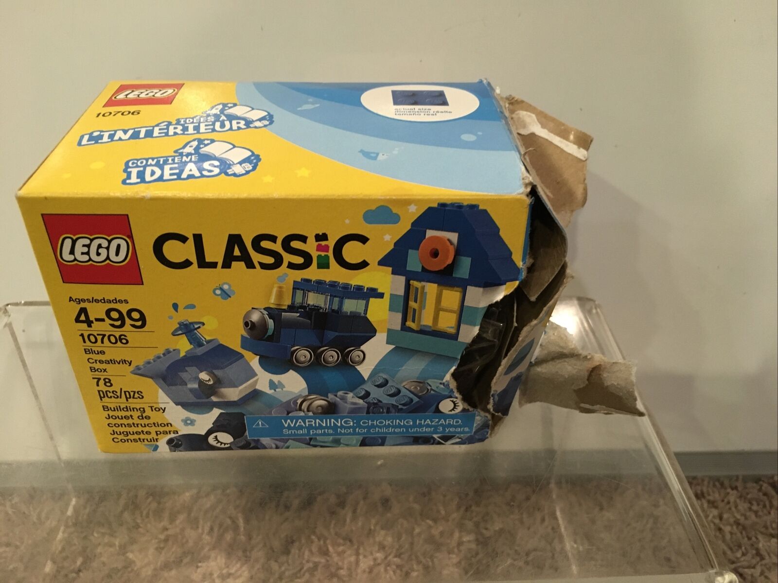 Lego Classic Blue 10706 Creativity Box NEW Age 4 up 78 pcs