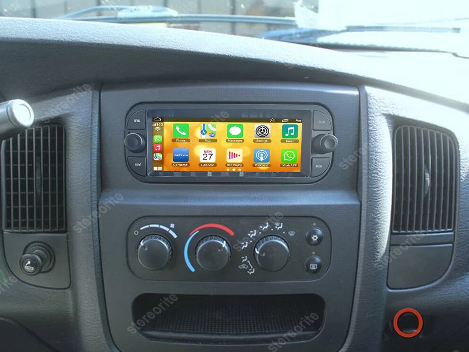 For 2002-04 05 Dodge Ram 1500 2500 3500 Android 14 Carplay Car Stereo Radio GPS Foto 3 de 4