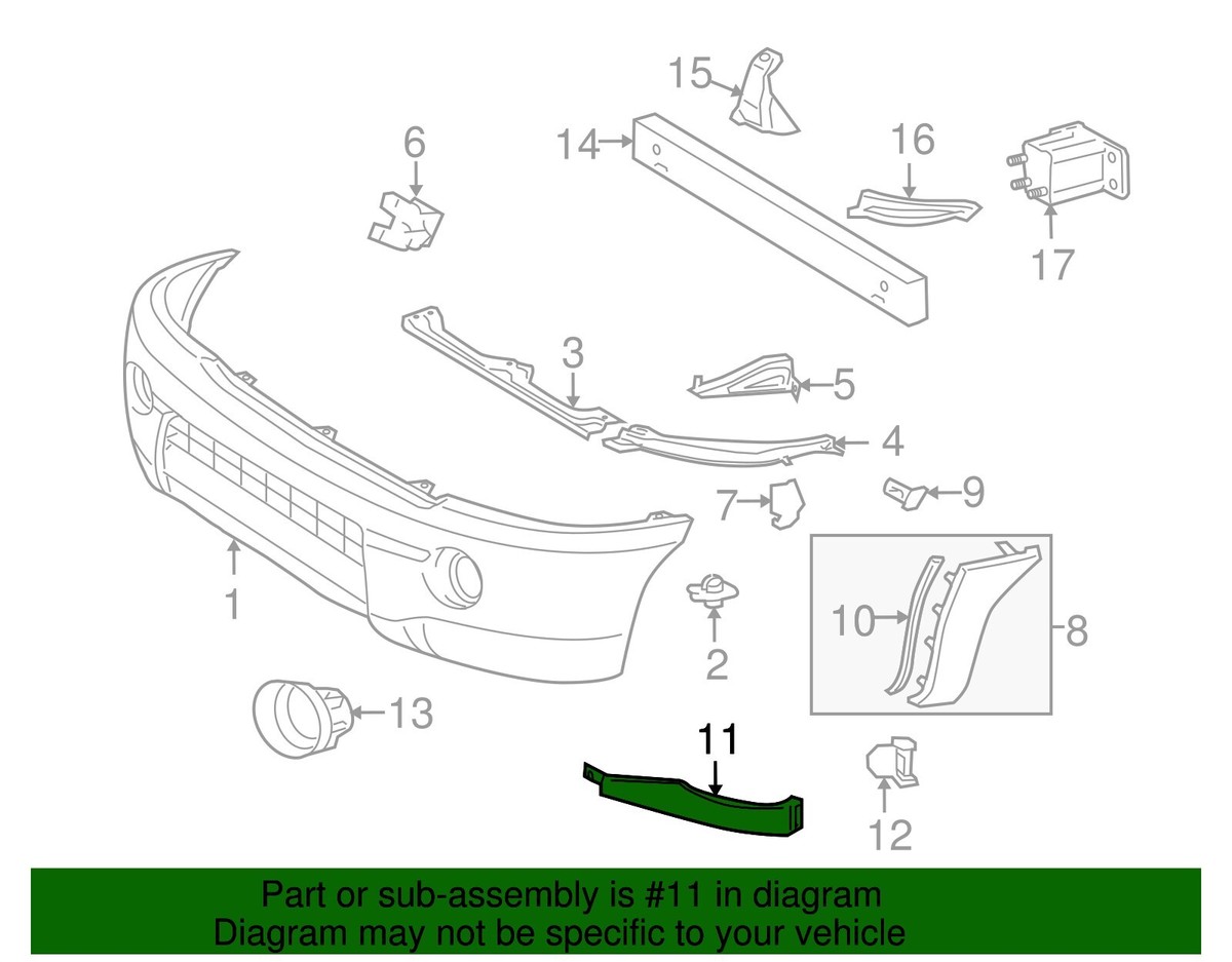 Lower Kits & Parts For Toyota Tacoma Headlight Filler For 2005