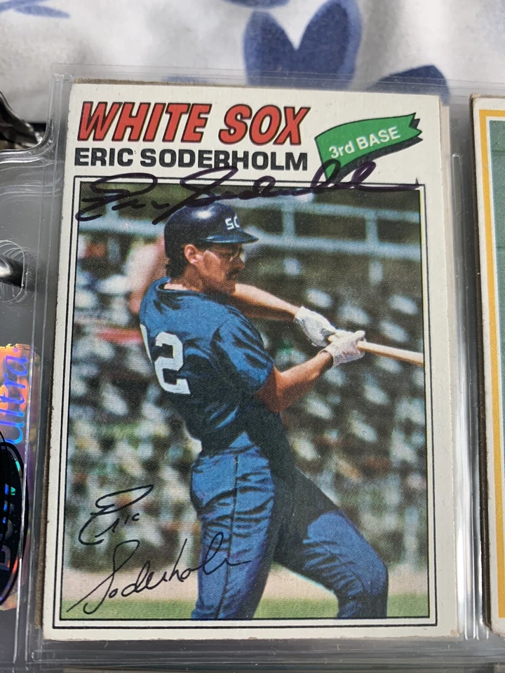 5 Eric Soderholm autographed baseball cards - Image 3 of 4