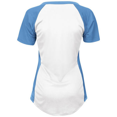 Majestic Kansas City Royals Women's Cooperstown League Diva V-Neck Henley  Shirt