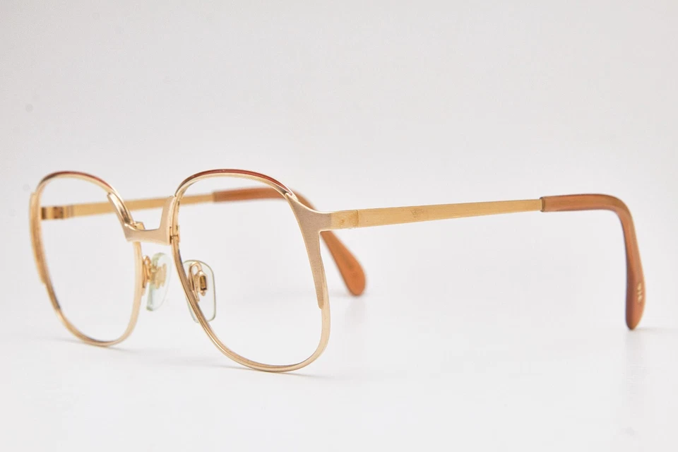 Marco piloto gafas METZLER 7200 chapado en oro años 80 vintage Foto 3 de 4