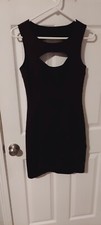 Guess Los Angeles Elegant, Sexy Black Cutout Cocktail Dress Sz Med Zip  Woman’s