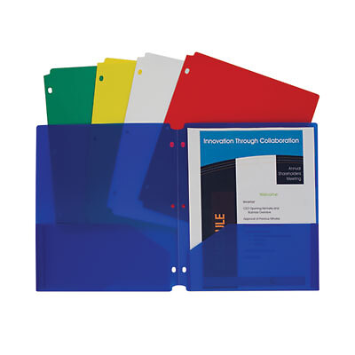 C-Line FOLDER,PORT,POLY,3-HOLE 32930 , INC C-Line 32930 038944329307