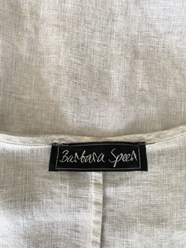 Barbara Speer Leinen Oversize Lagenlook Jacke Strickjacke, Größe:2 - Bild 9 von 11