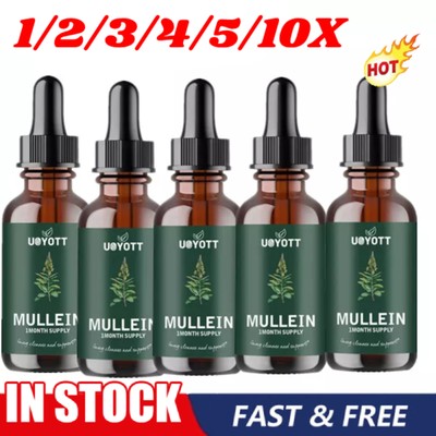 1-10X Mullein Leaf Extract Drops Health Care All-natural Ingredients HOT